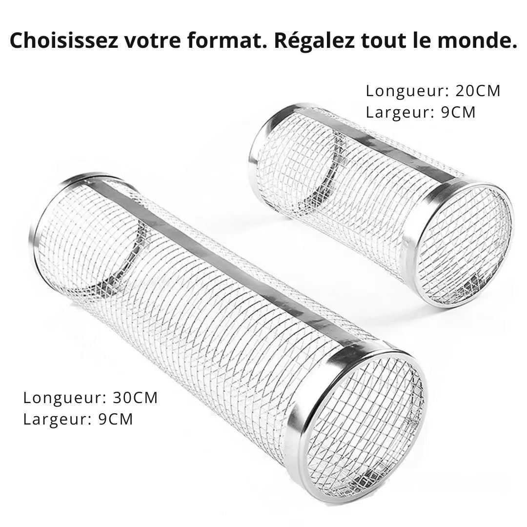 Paniers Rotatifs en Inox pour Barbecue – Lot de 3