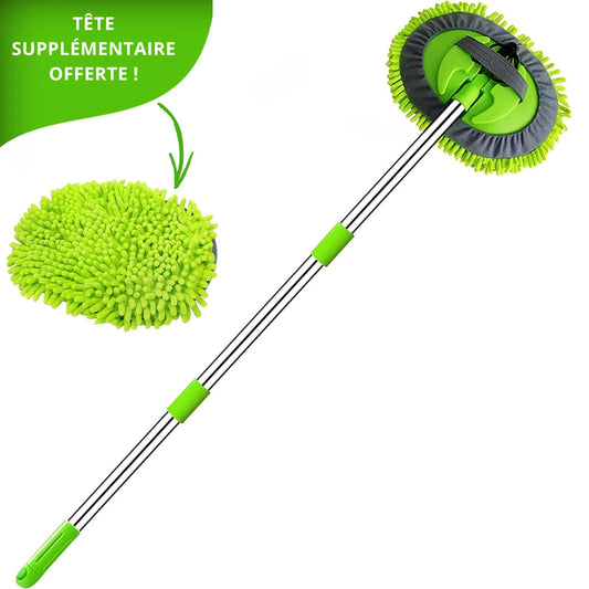 AutoClean Pro™ – Brosse télescopique anti-rayures