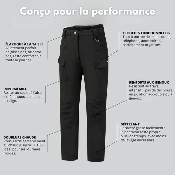 Pantalon PowerTherm® – chaud, imperméable et ultra-résistant